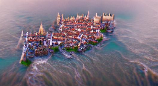 Medieval Coastal Metropolis in High Resolution