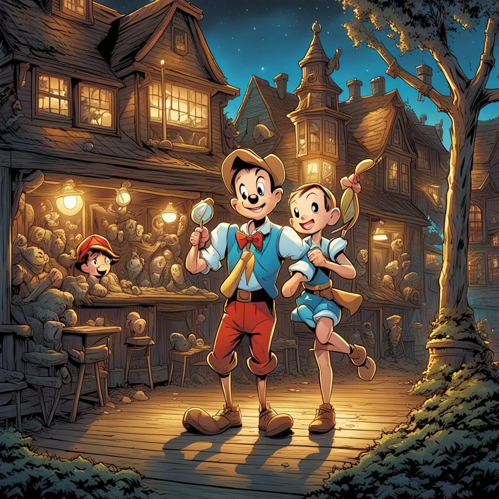 Pinocchio Falls for Pop Star Miley Cyrus