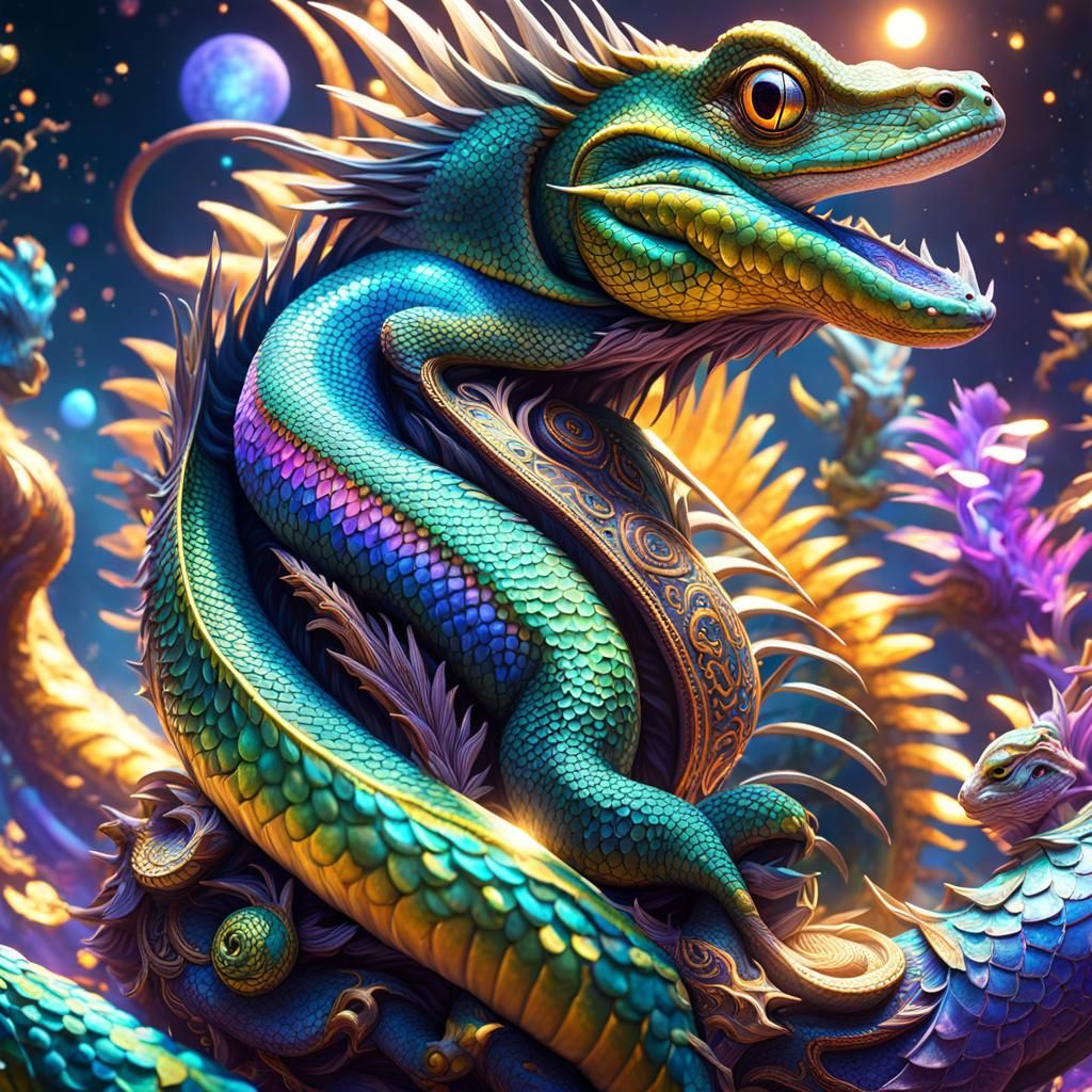 Celestial Serpents in a Sonic Spectacle