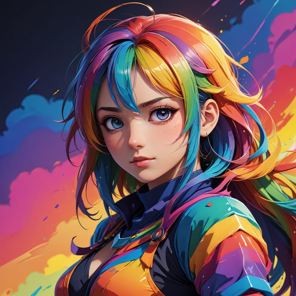 anime design outlined character