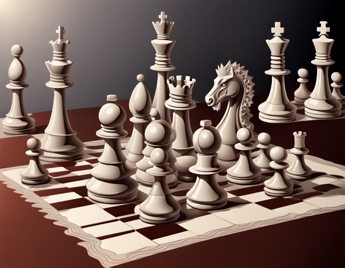 Vortex Chessboard with Warring Pieces