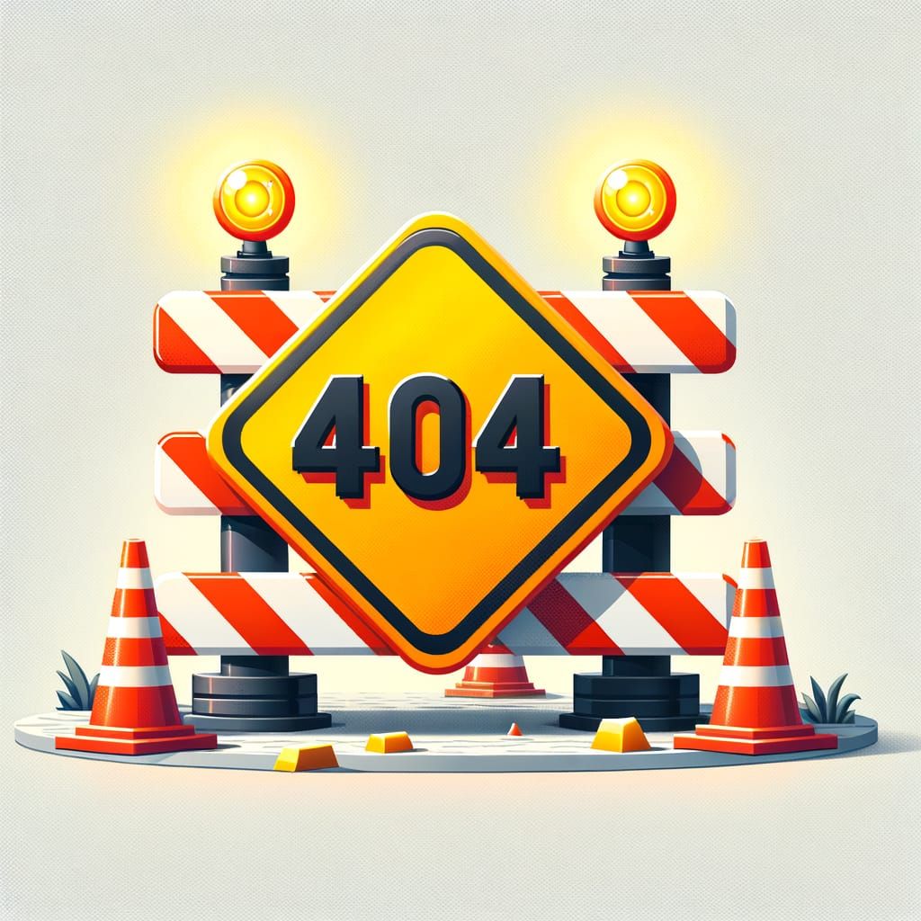 Modern Flat Construction 404 Error Page Illustration
