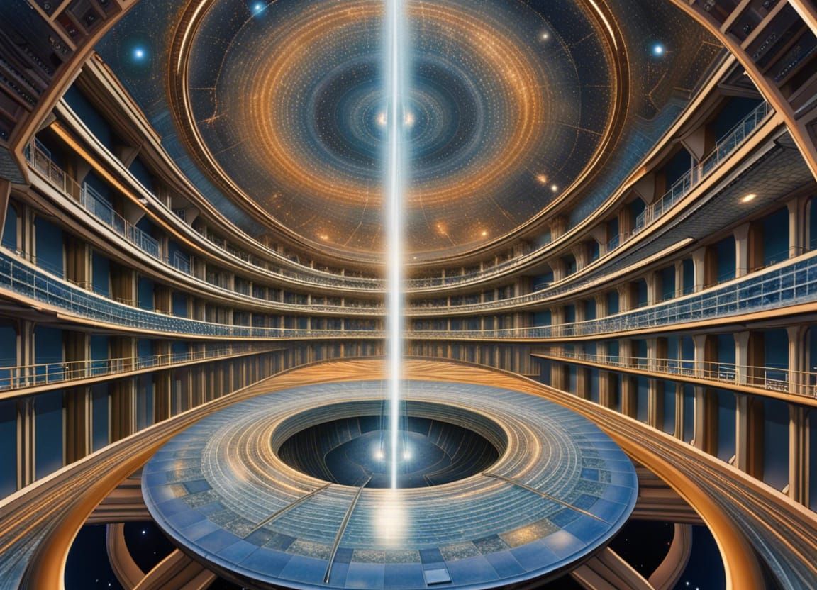 Hyper-Realistic Space Colonies: Futuristic Arcologies Amidst...