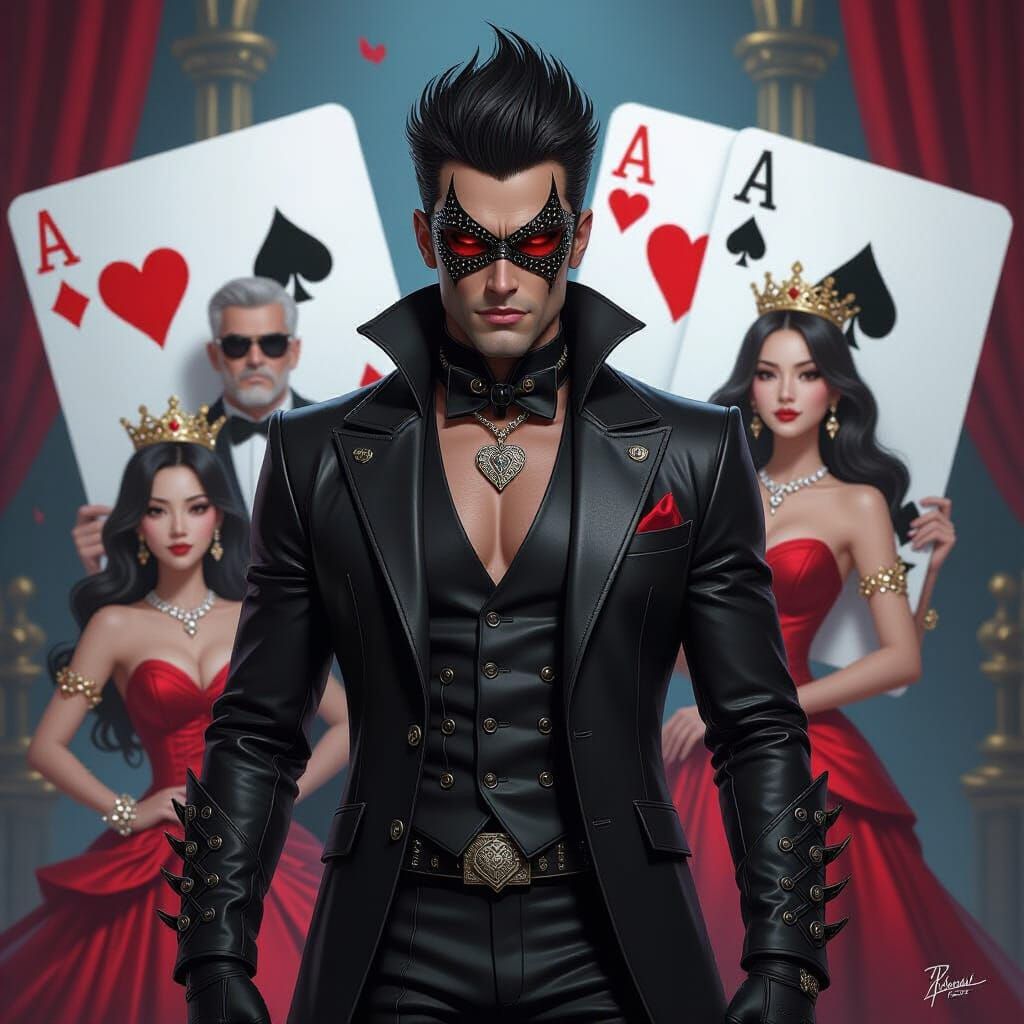 Triumphant Villain Wild Child with Captured Royalty