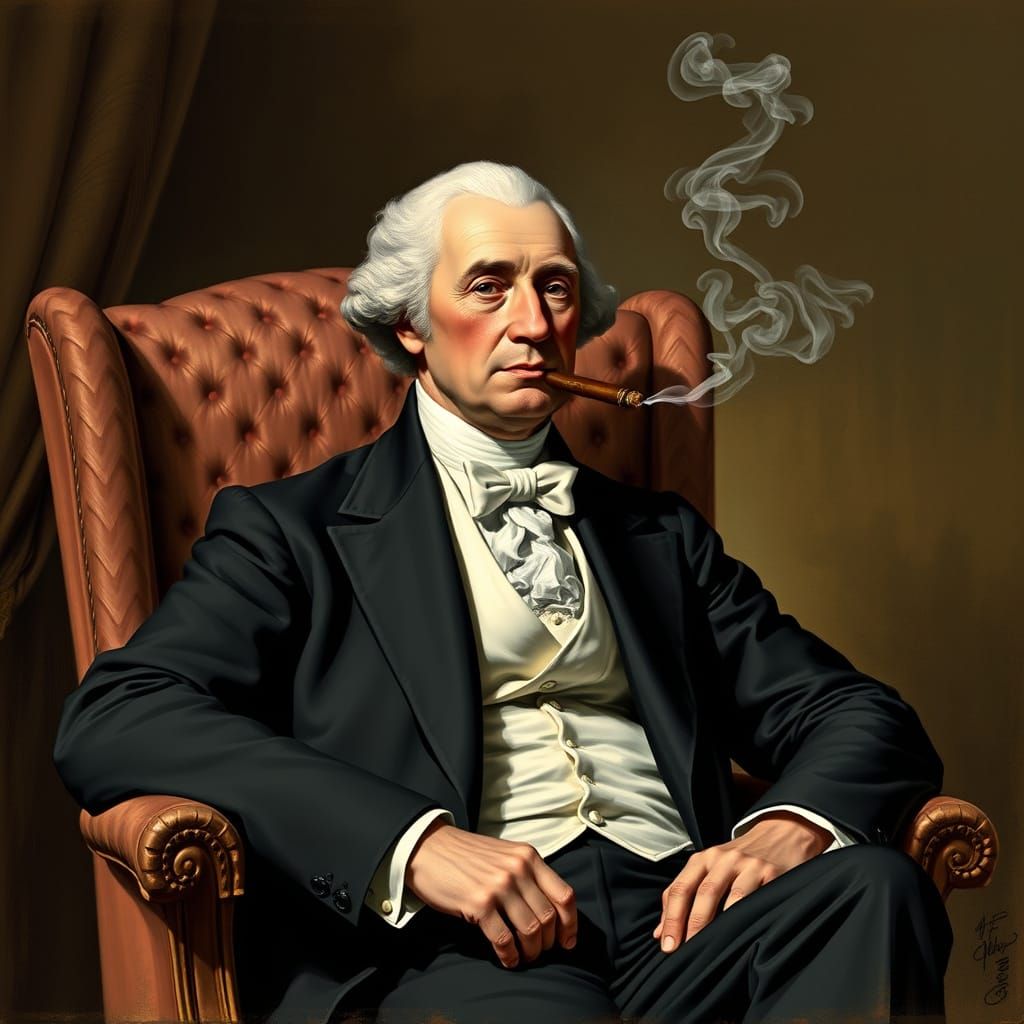 Founding Father in Formal Attire