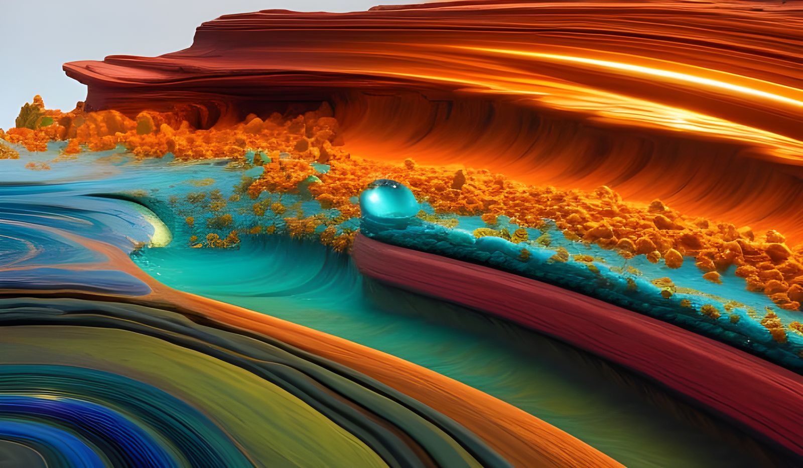 Ethereal Celestial Landscape in Hyper Realistic Detail