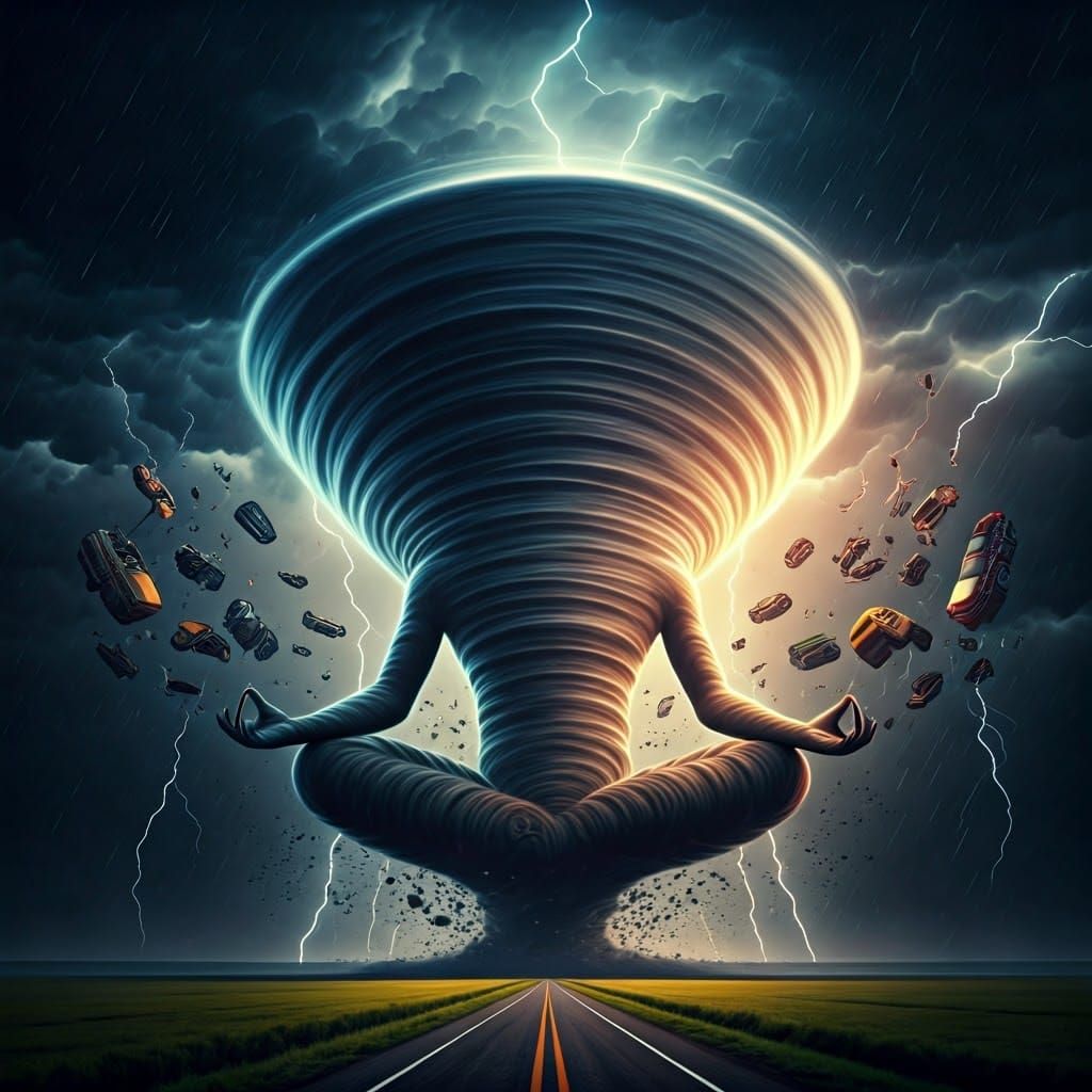 Meditative Storm Giant Dominates Twisting Chaos