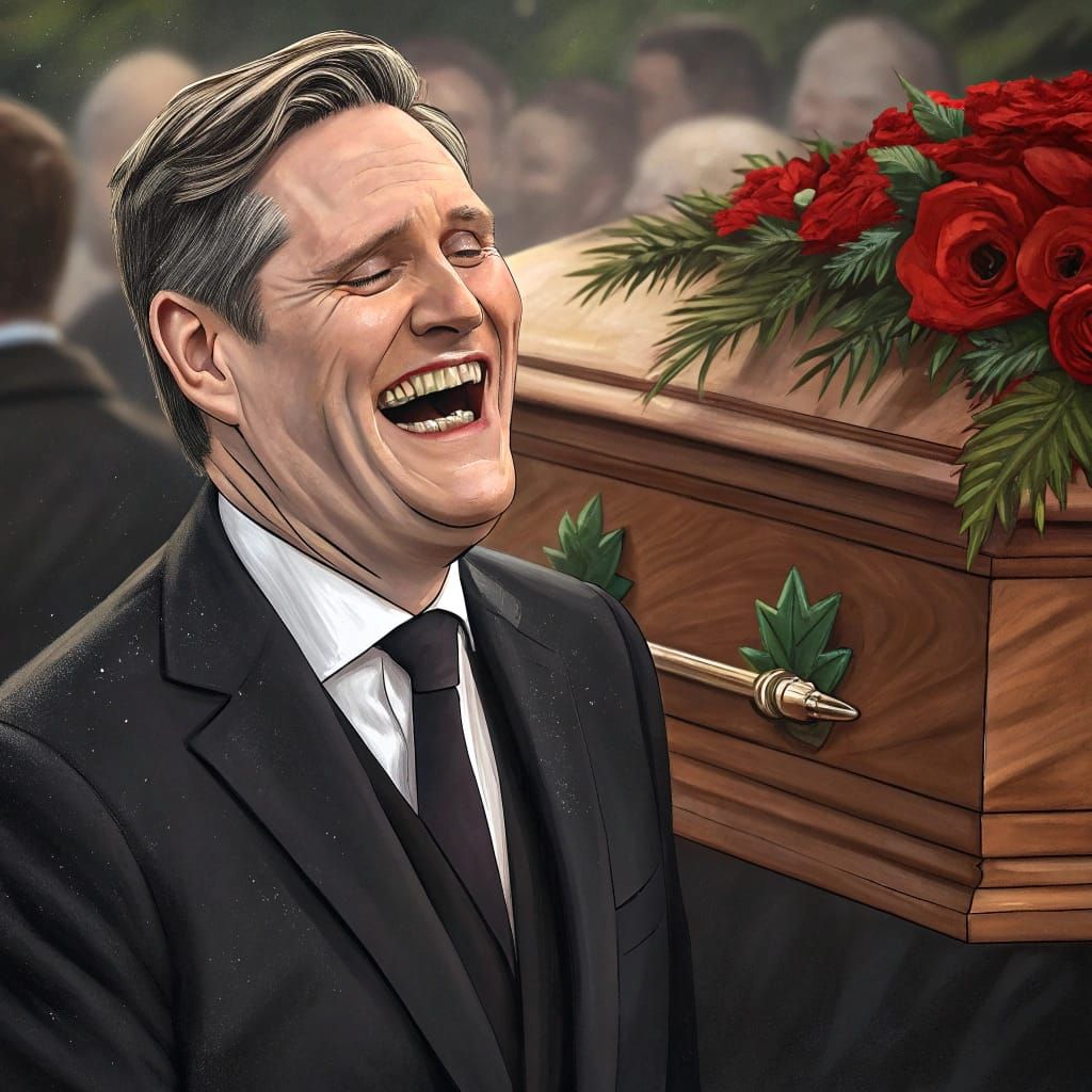 Leader's Incongruous Grief in Funeral Setting