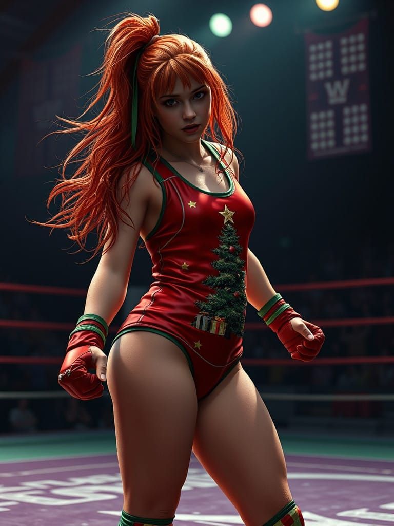 Intense Red Haired MMA Fighter on Christmas Cheer