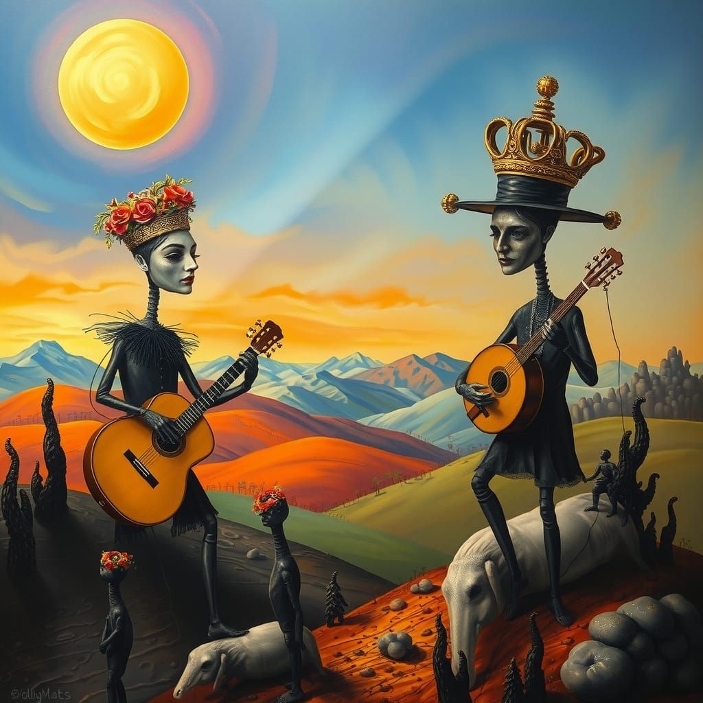 Surreal Landscapes of a Melting Soul, in Dali-Inspired Oil P...