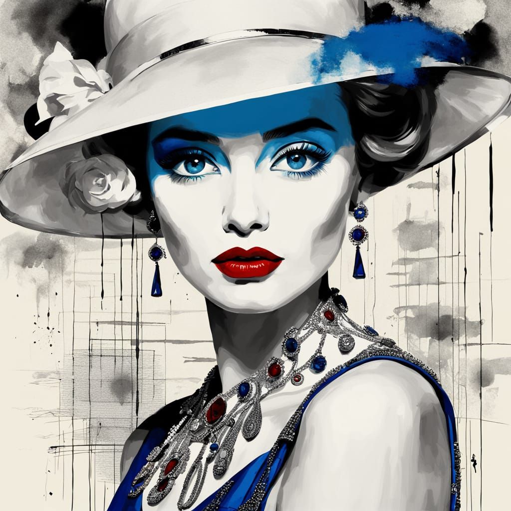 Vintage Glamour in Monochromatic Ivory