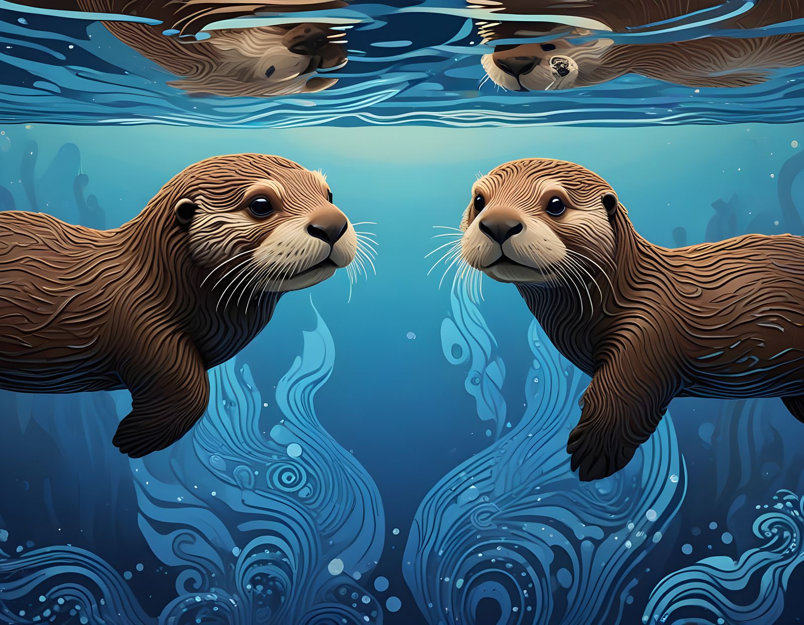 Otters at Play