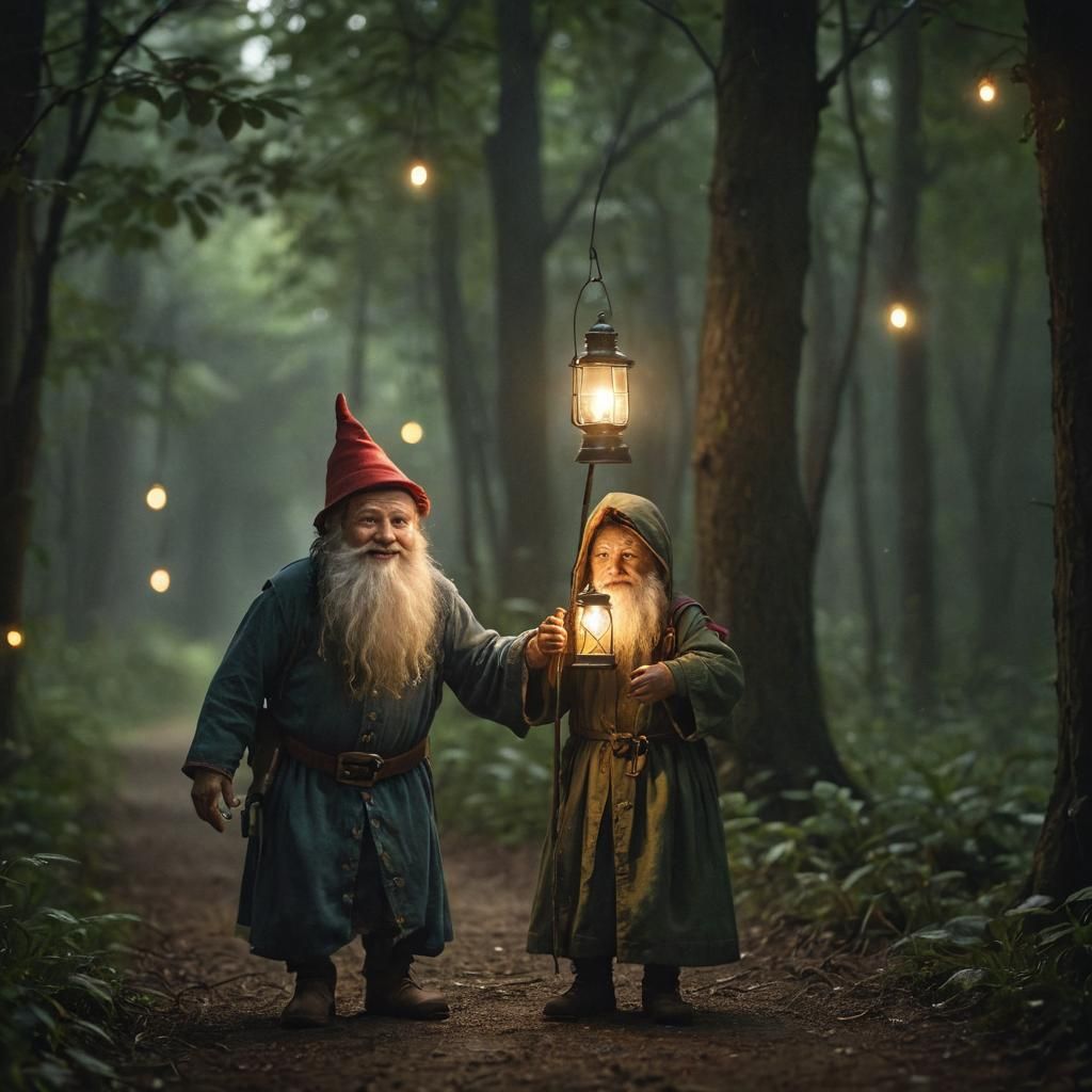 Gnomo in Enchanted Forest Glory