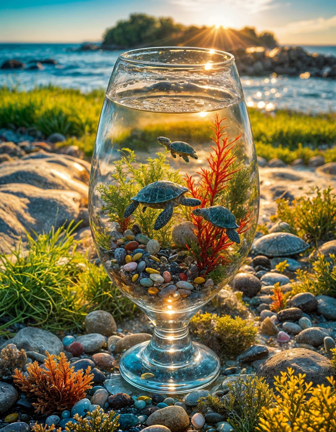 Vibrant Seascapes in Golden Hour