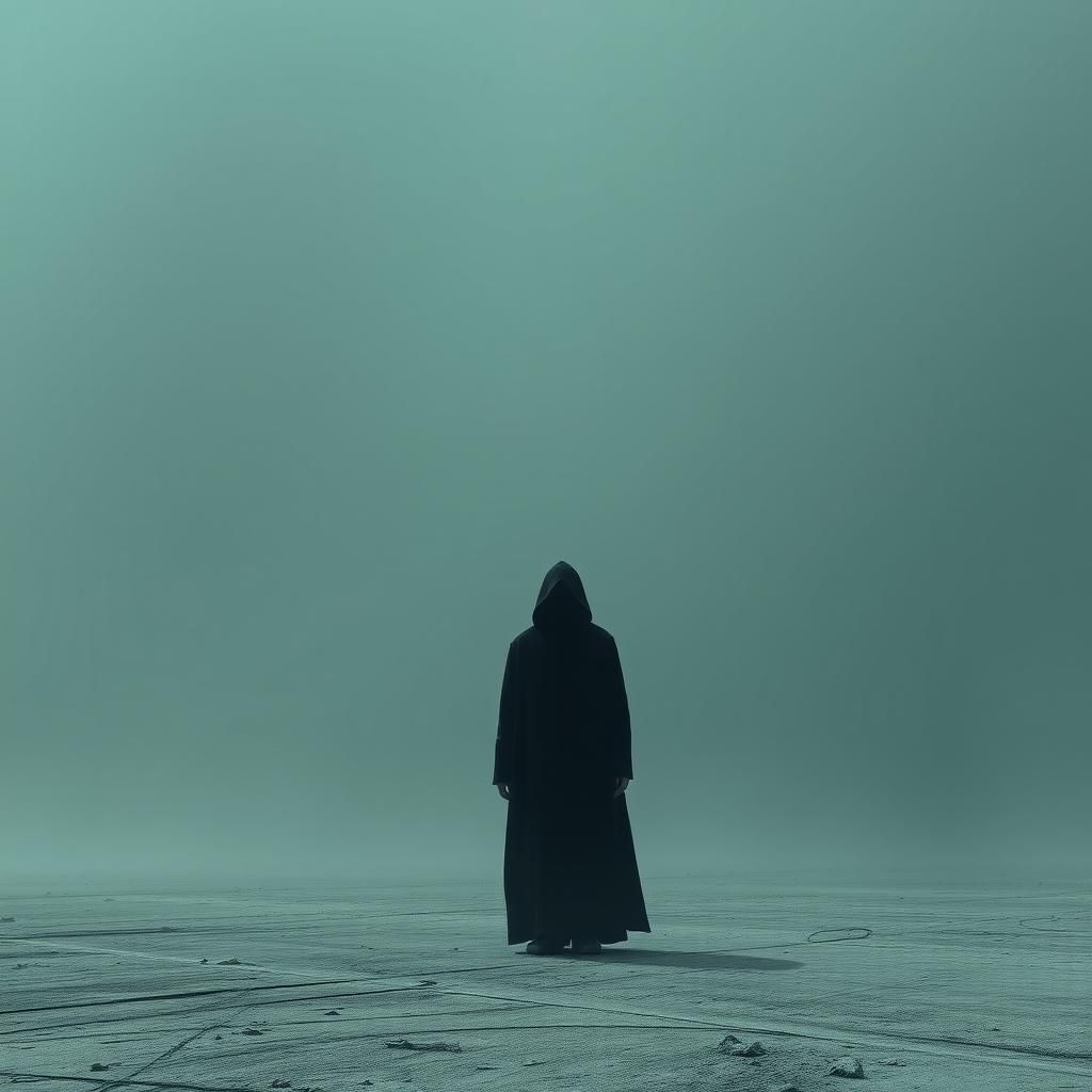 Lost Soul in Endless Expanse: Muted, Monochromatic Masterpie...