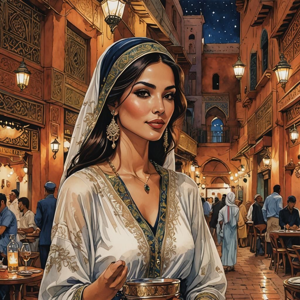 Beautiful arabic woman in Marrakesh