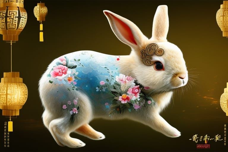 Splendid Chinese New Year Masterpiece in Intricate Collage S...