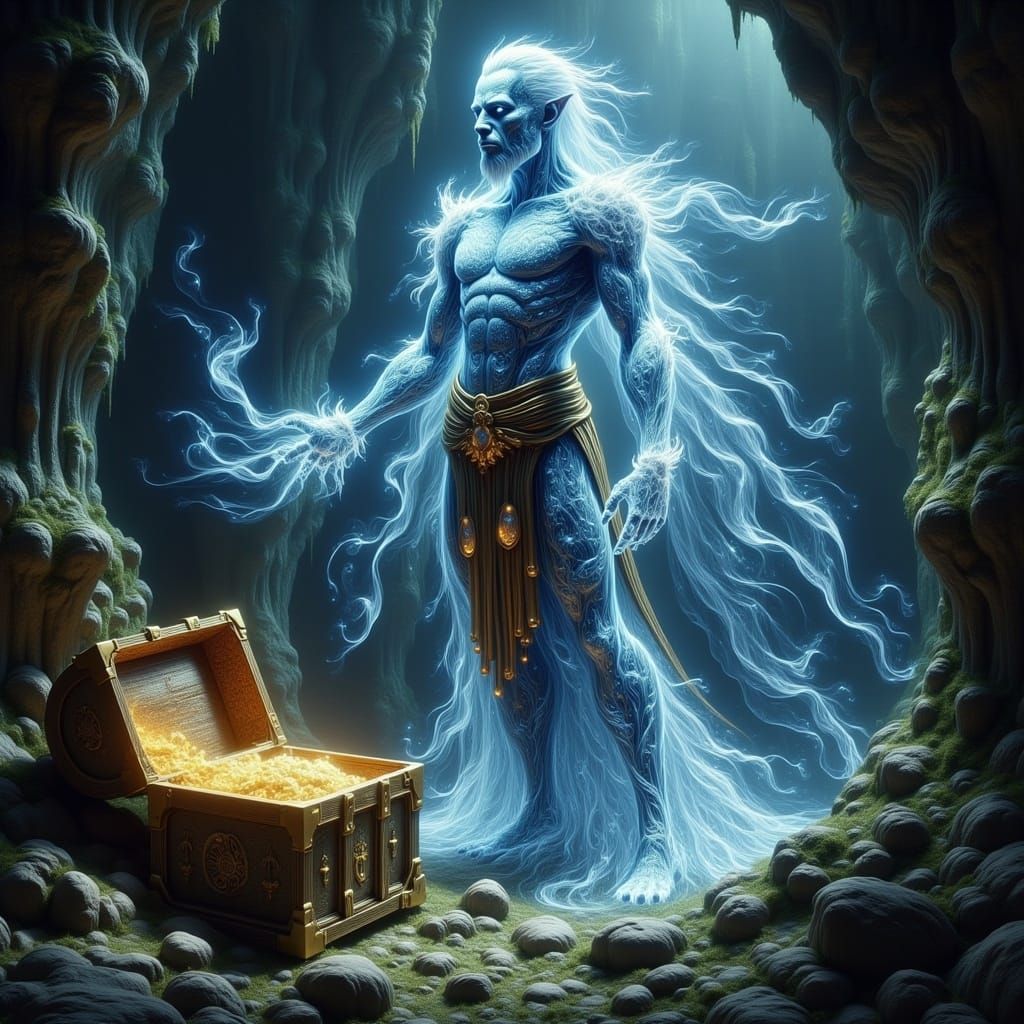 Luminous Pirate Guardian of Ancient Treasure