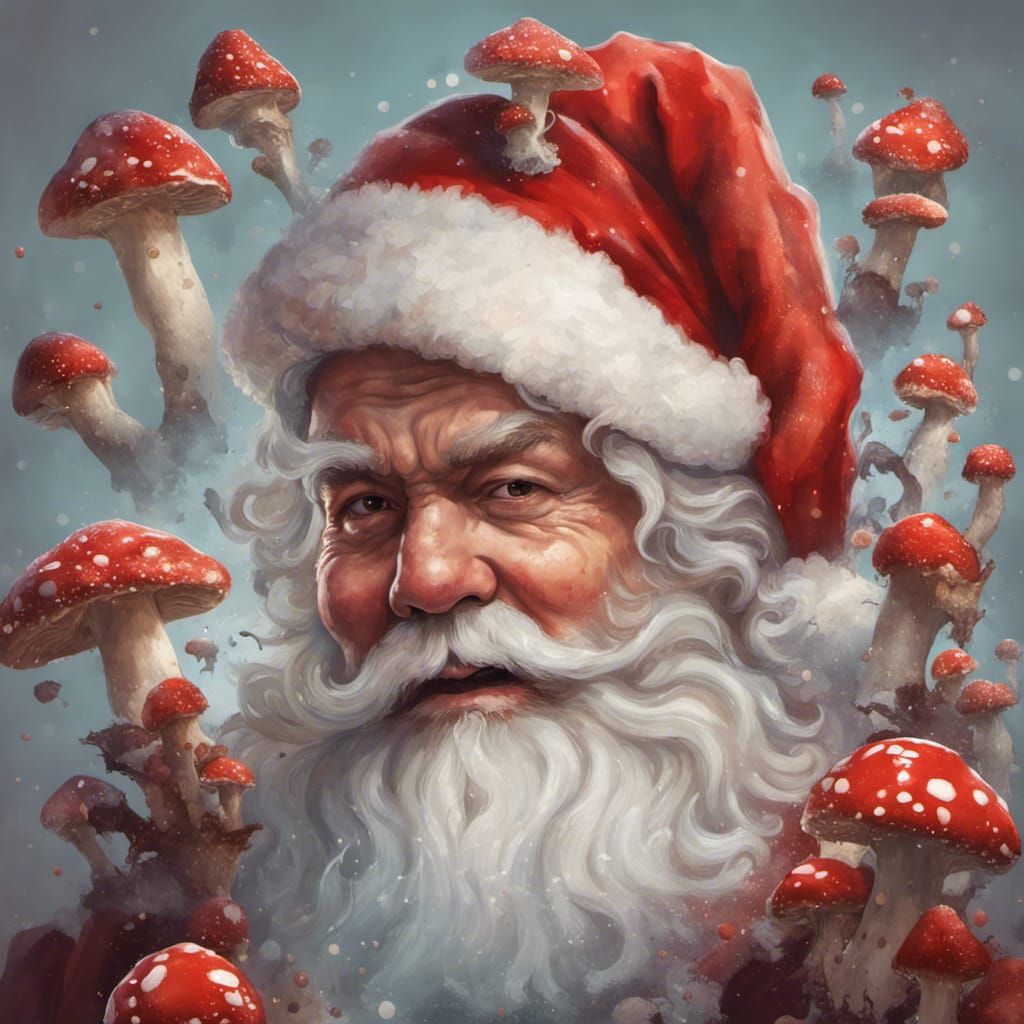 Santa Claus in Amanita Muscaria Inspired Regalia