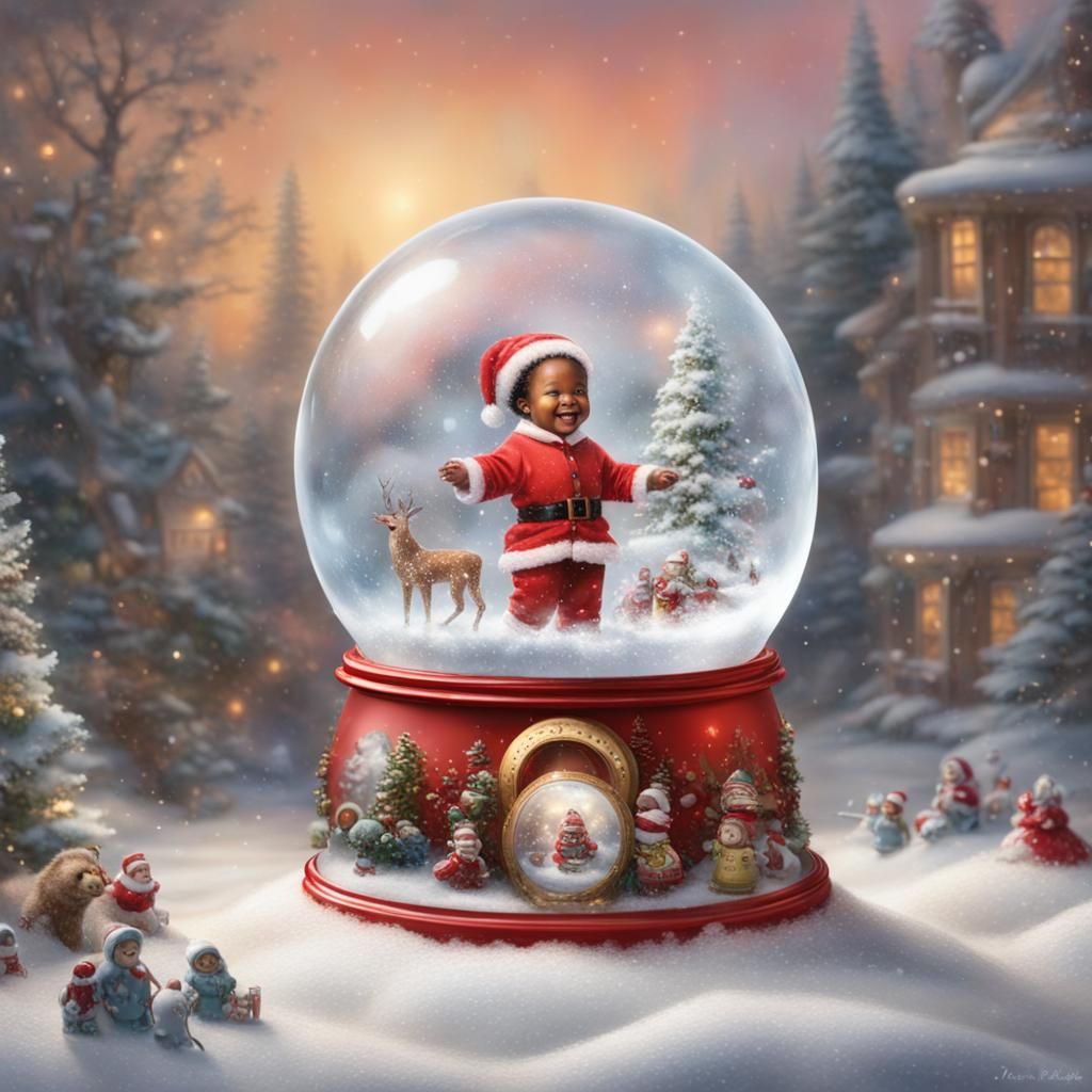 Winter Wonderland Scene in Ethereal Fantasy Style