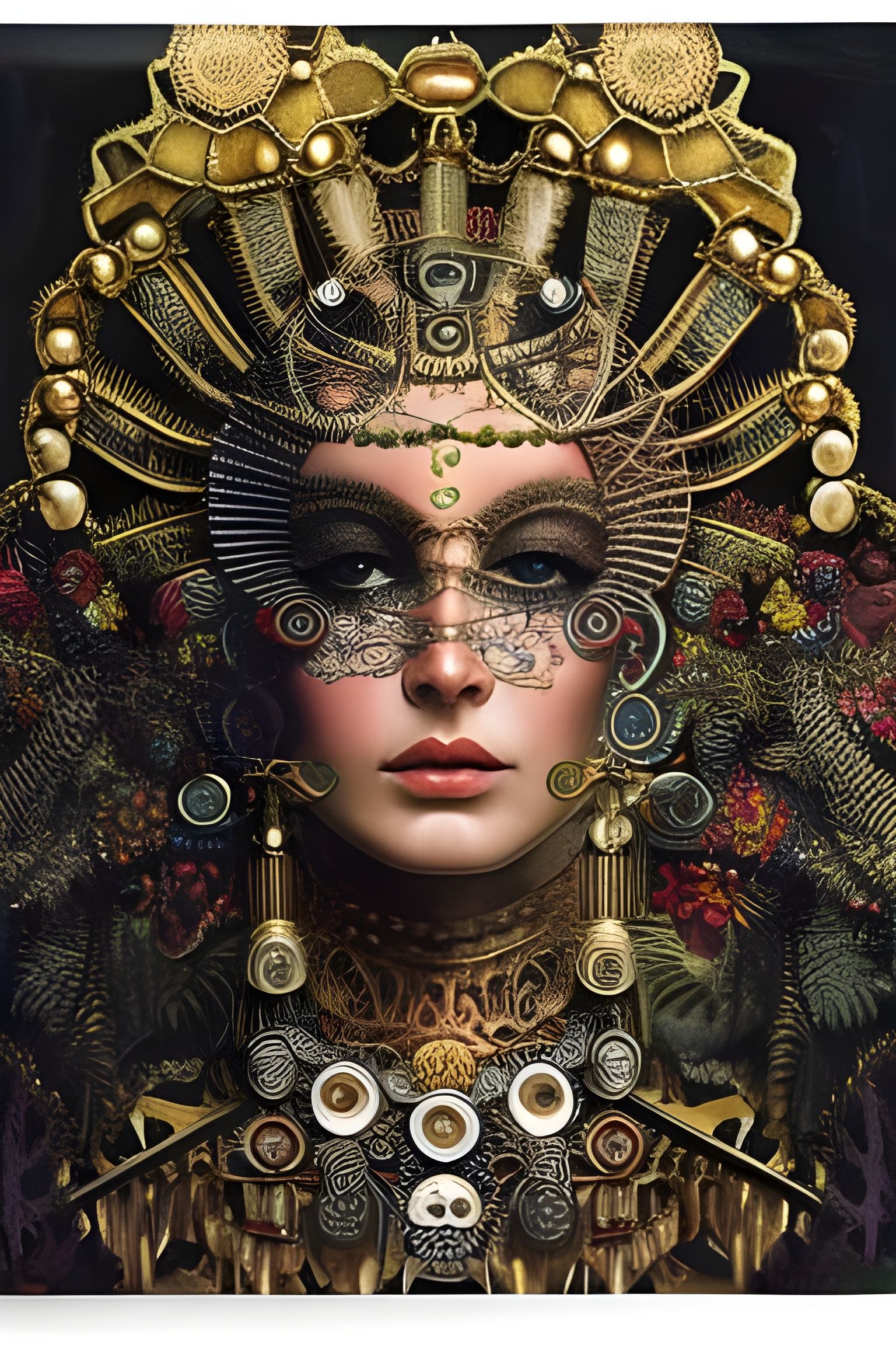 Giger Meets Klimt in Intricate, Hyperdetailed Surreal Portra...