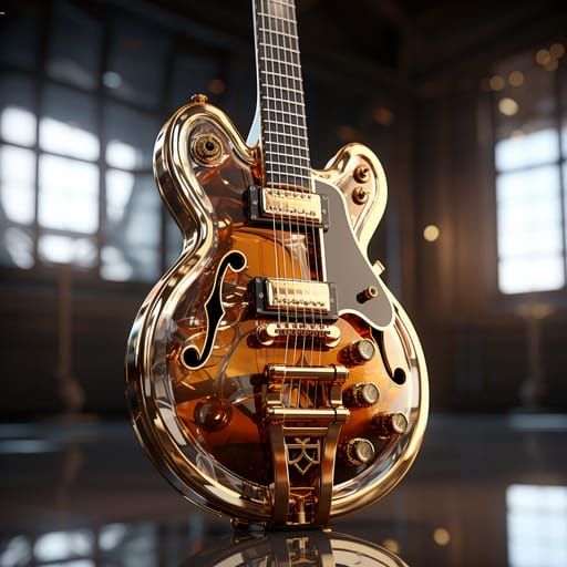 Surreal Chrome Masterpiece in Epic Steampunk Scene