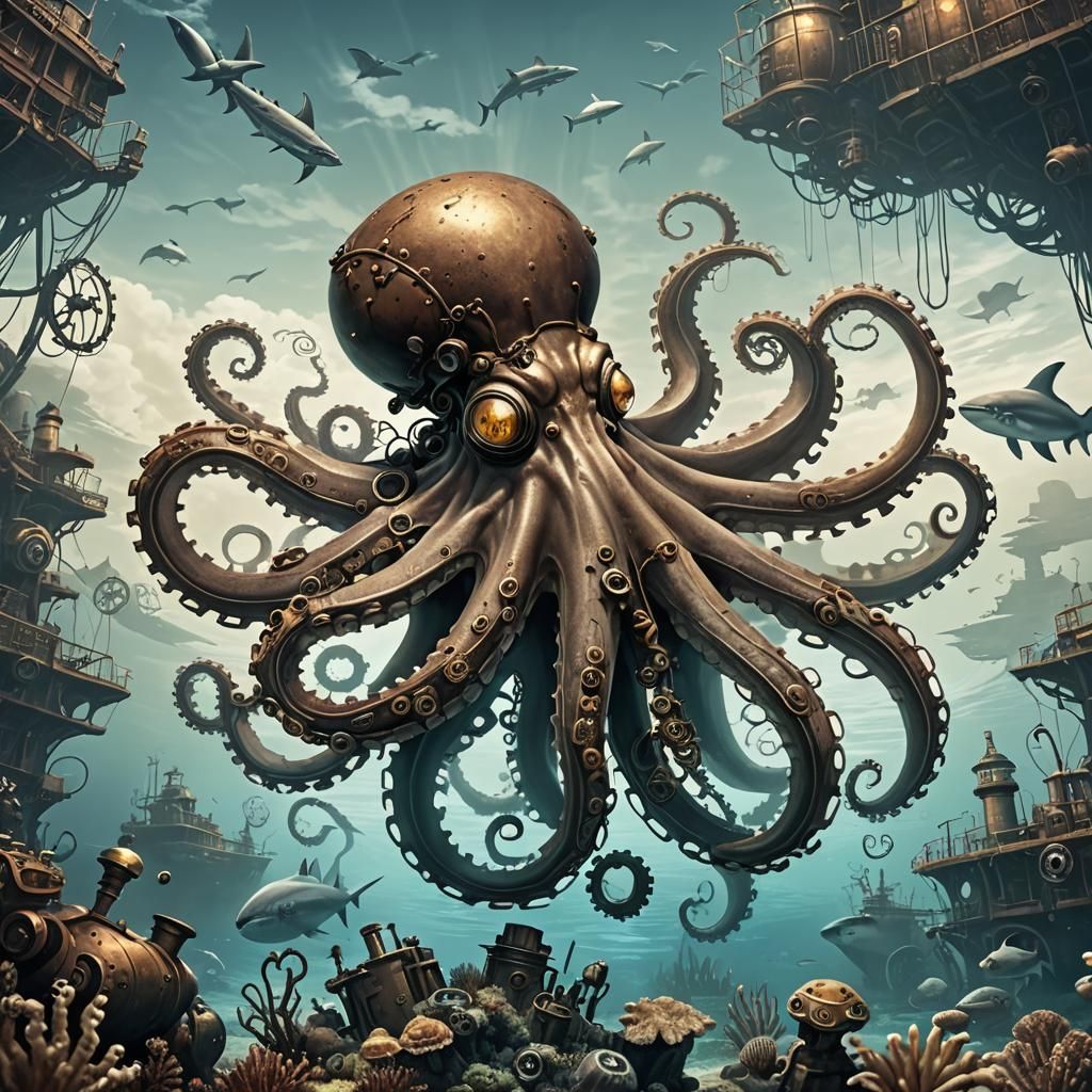 Steampunk Ocean Giant Emerges