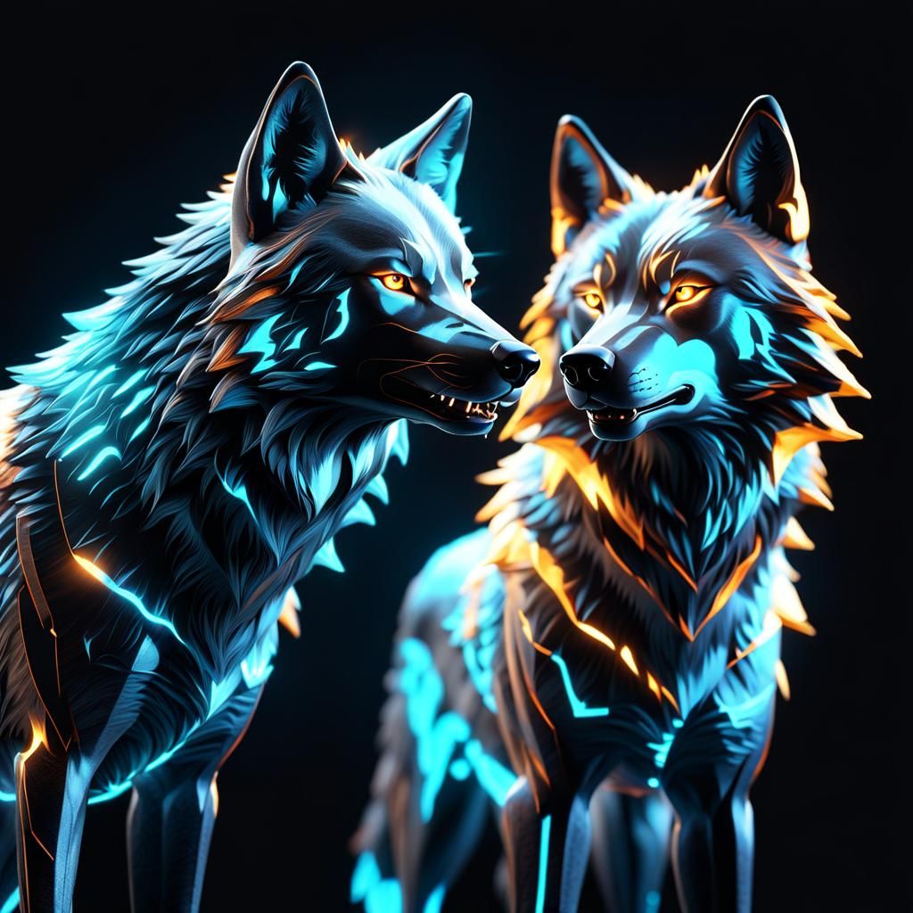Ethereal Wolves Erupt in Dark Fantasy Cover Art
