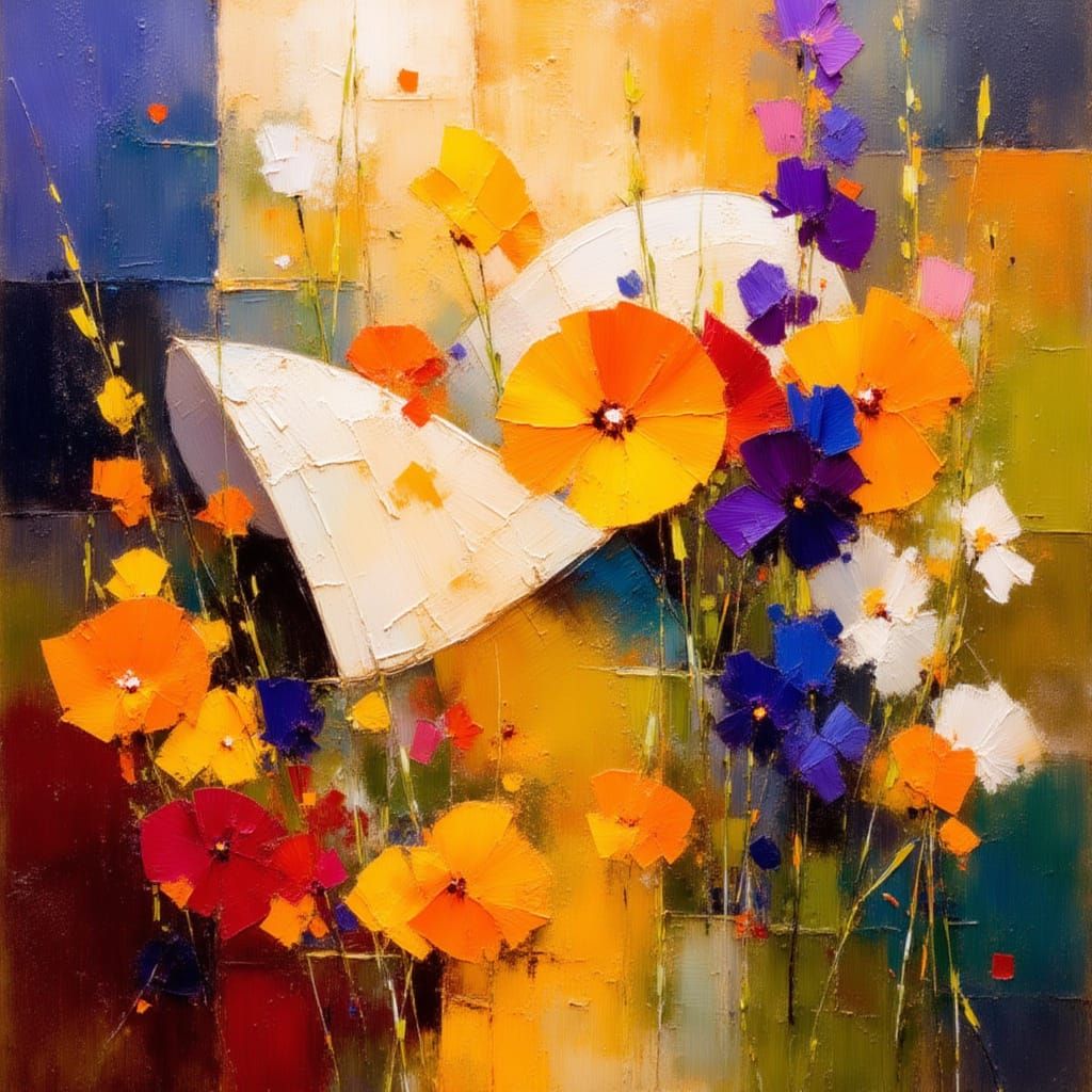 Vibrant Organic Swirls in Earthy Tones