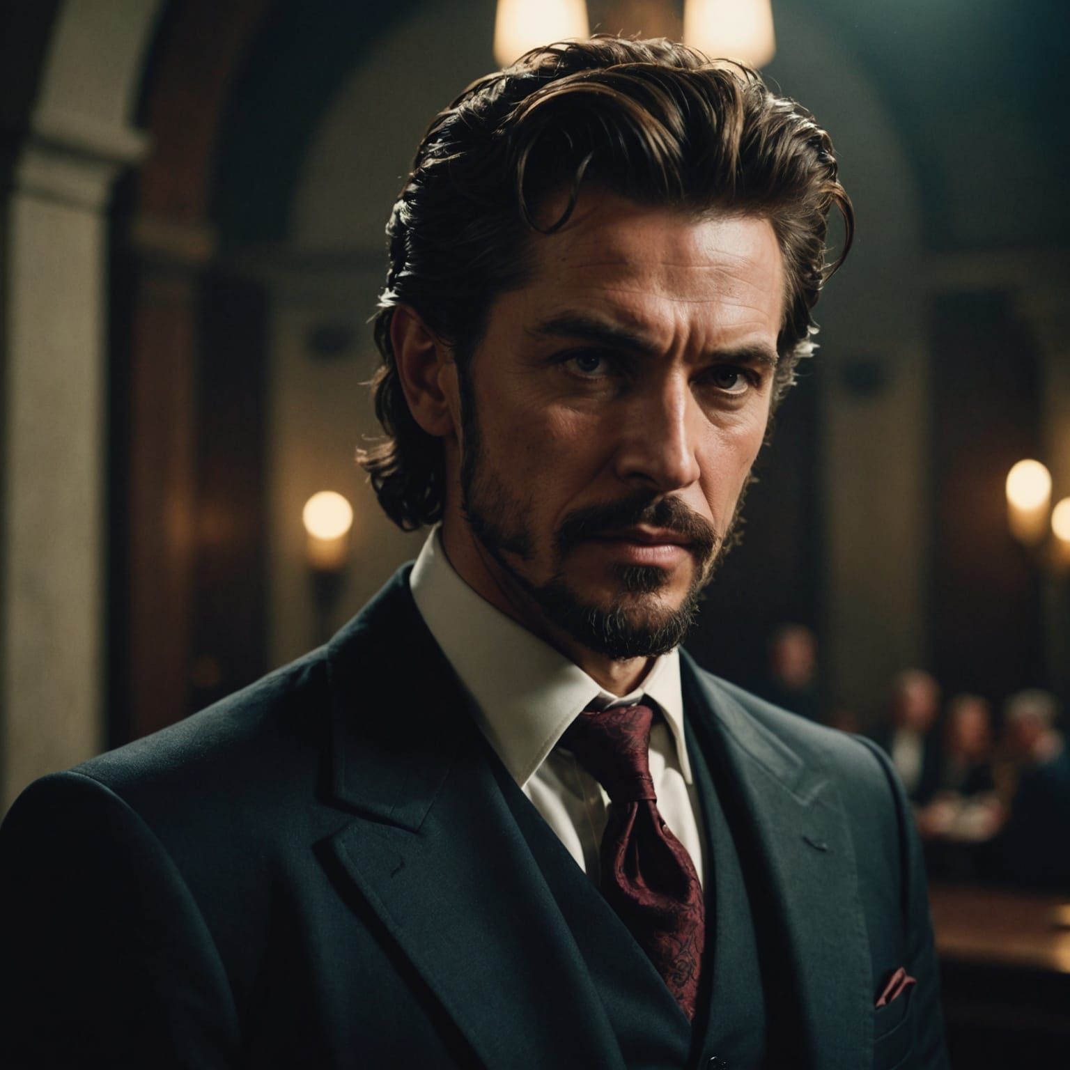 Dapper Archdevil in Dramatic Cinematic Lighting