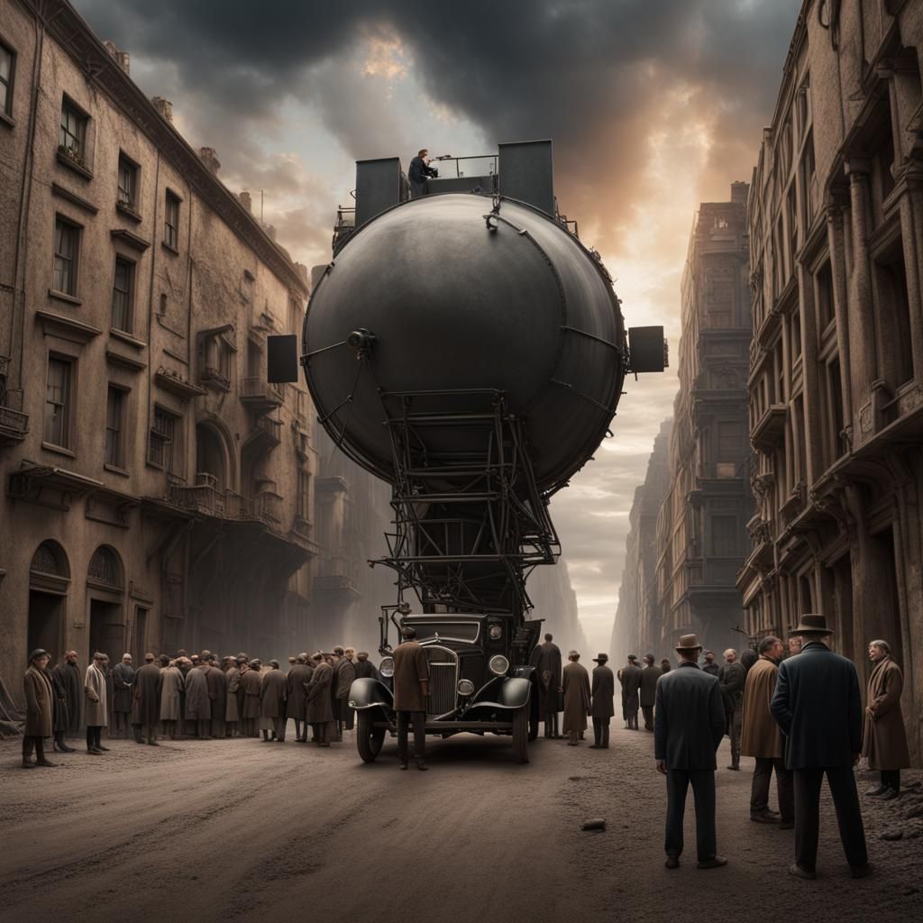 Oppenheimer being filmed...