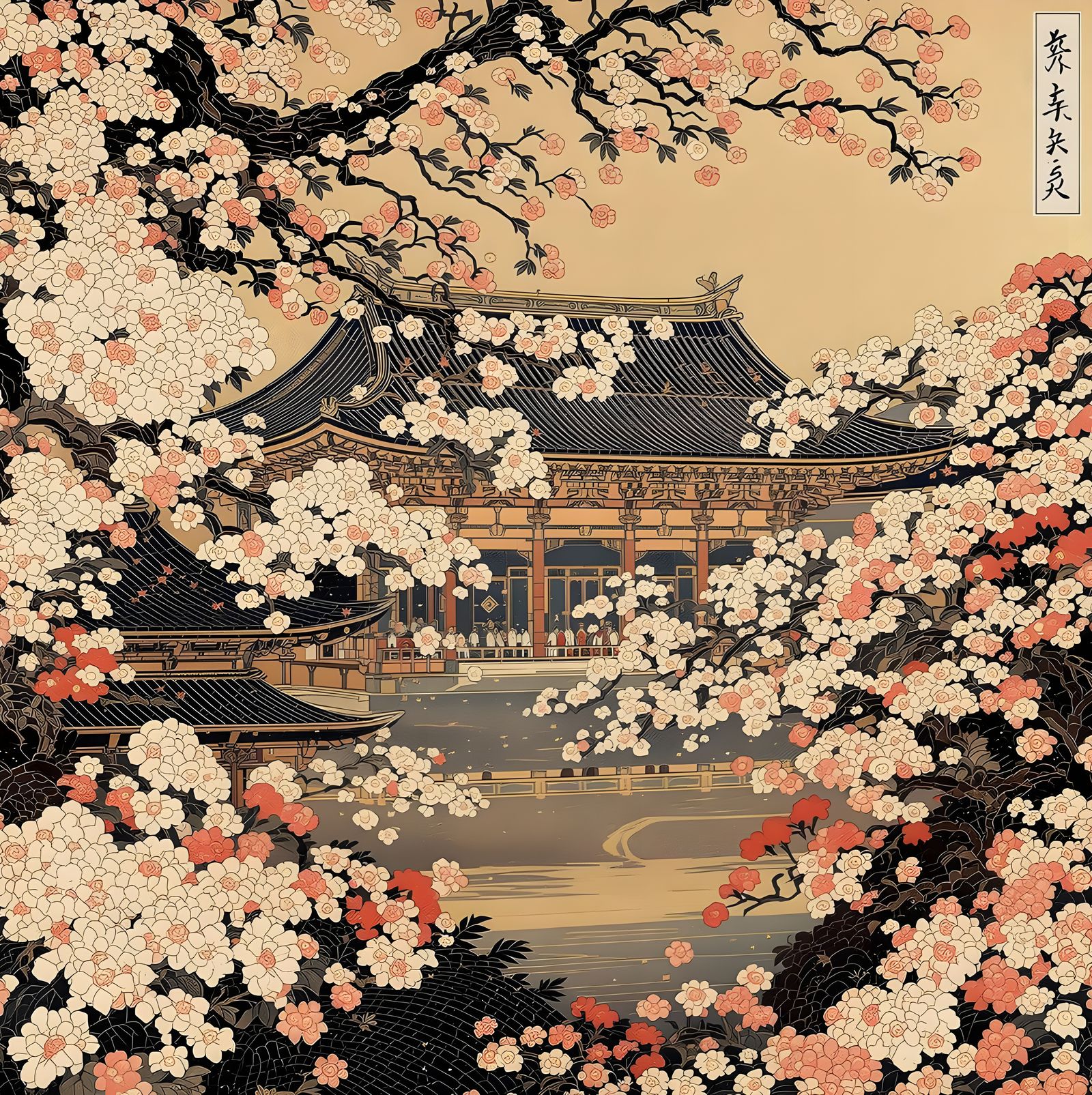 the Hachiman Thirty-Three Yard Hall in beauty