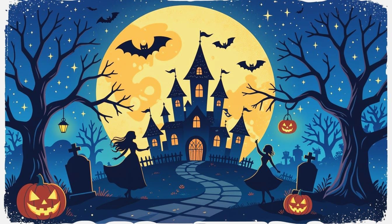 Halloween Night Graveyard Dance Party