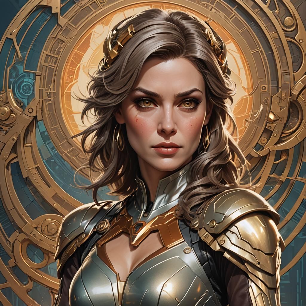 Vintage Vibes Dyna Girl Portrait in Analog Film Style