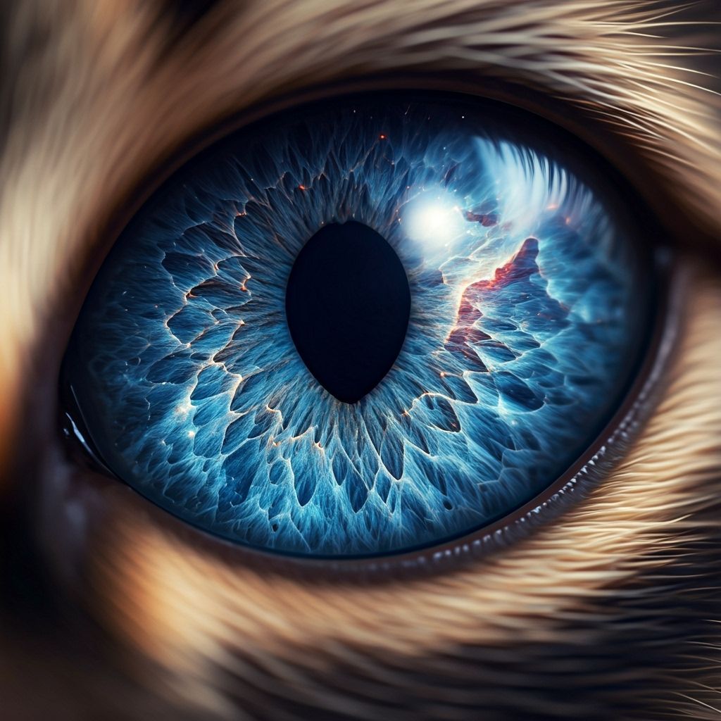 Cosmic Cat Eye Macro Photograph