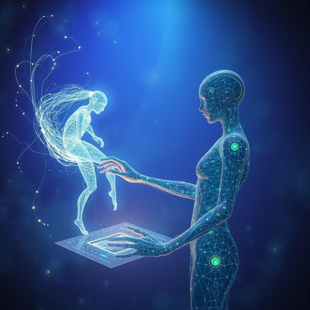 Cybernetic Being in Mystic Realm