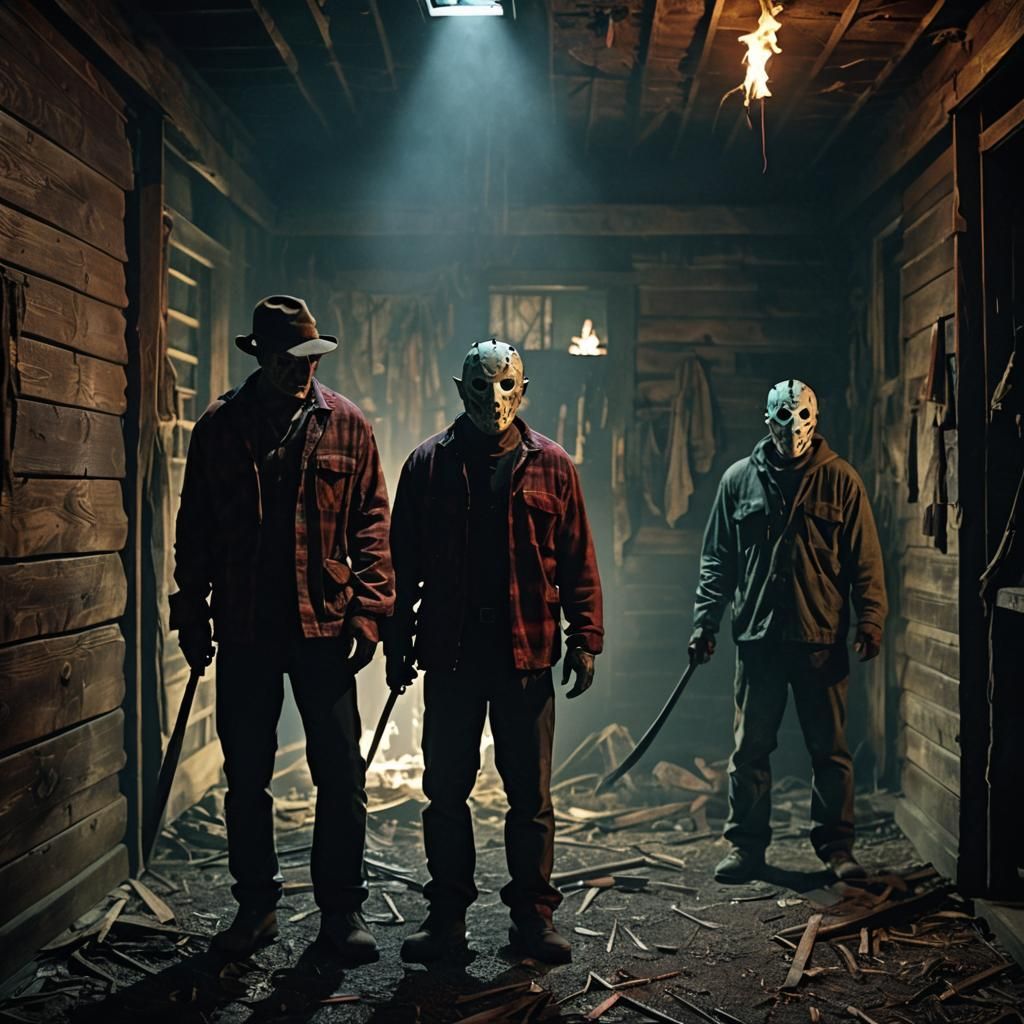Freddy and Jason Face Off in a Haunting Horror Mashup