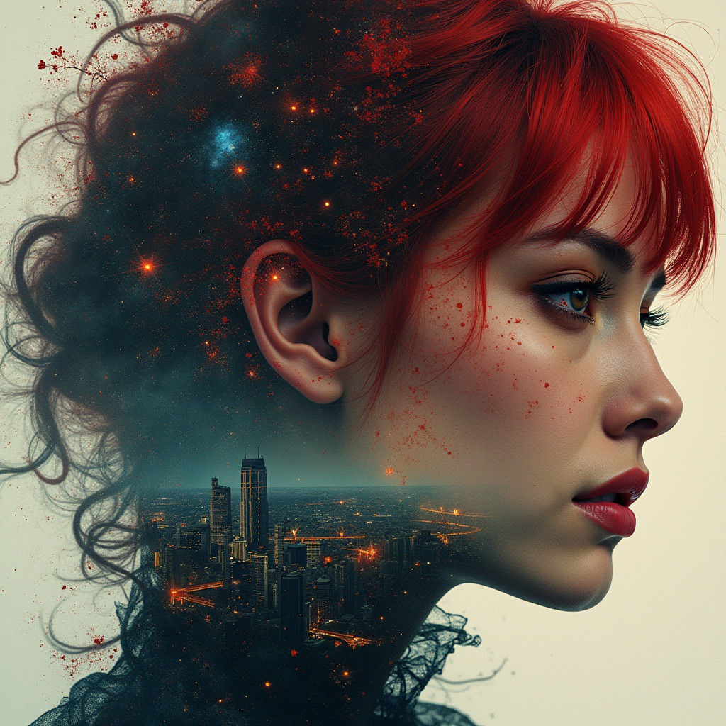 Scarlet Witch in Cinematic Film Still Style