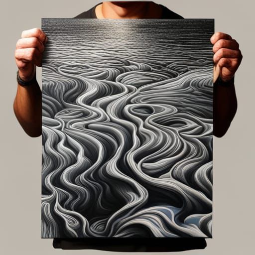 Hyper Realistic Vision of River Flowing Through Human Mind