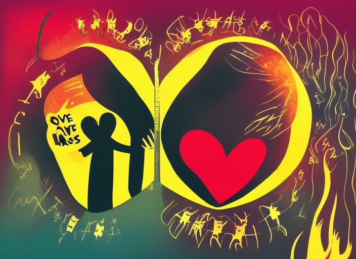 Duality: An Illustration of Love and Hate