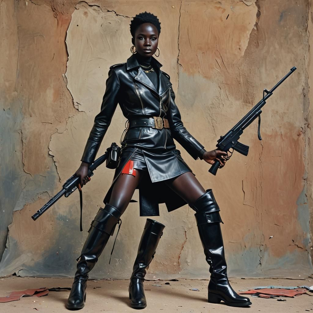 Killer Boots Magazine Front Cover in Abstract Art