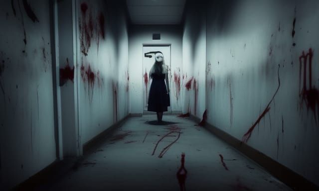 Eerie Girl in Abandoned Mental Hospital