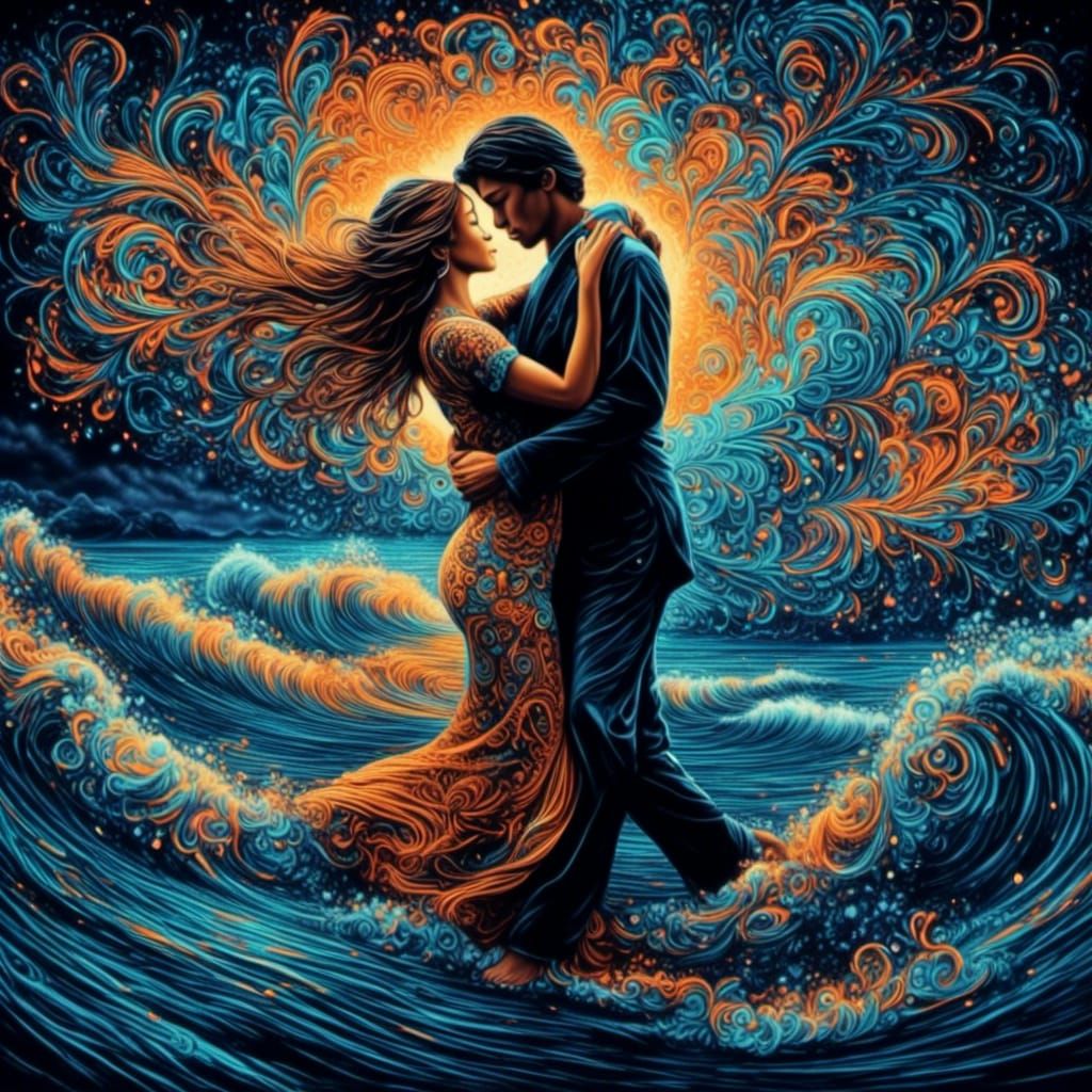 dancing in the waves