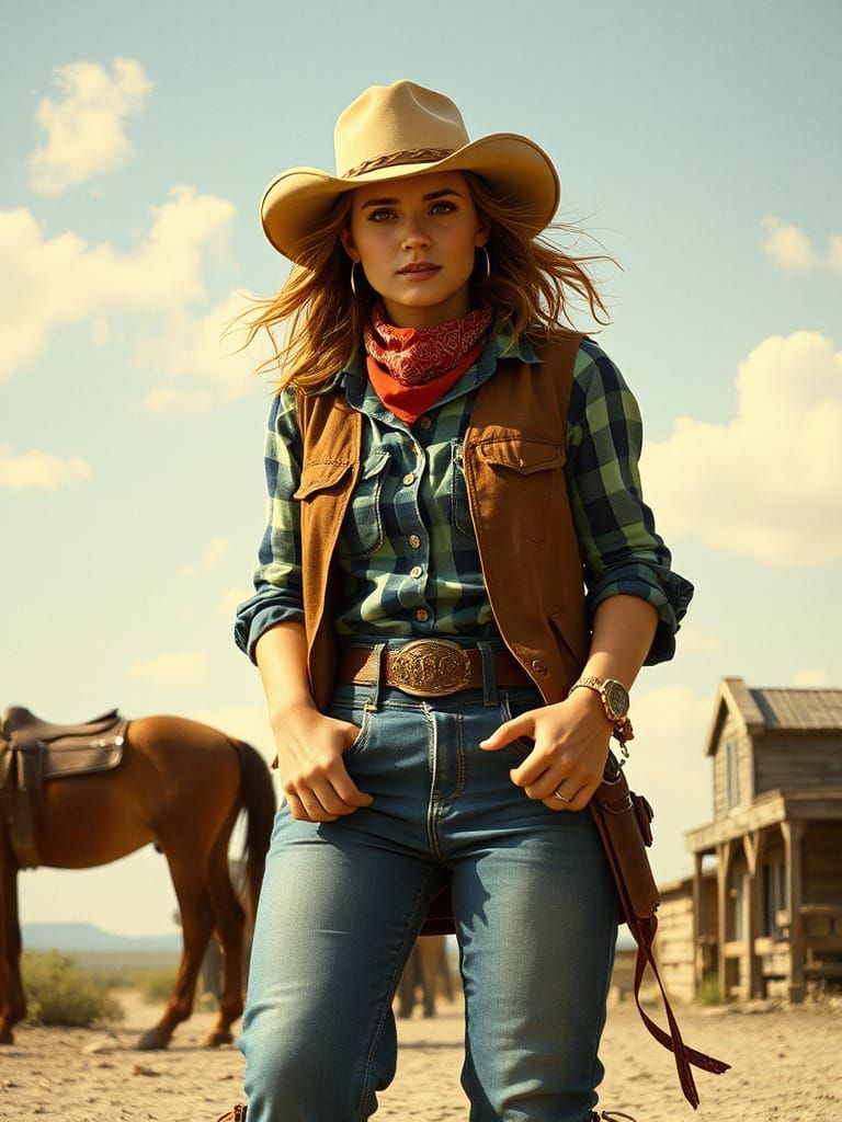 Wild West Cowgirl woman