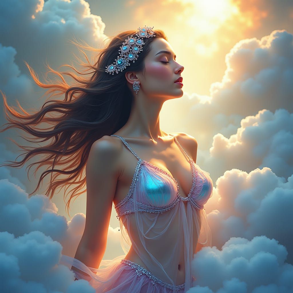 Ethereal Beauty in Iridescent Hues