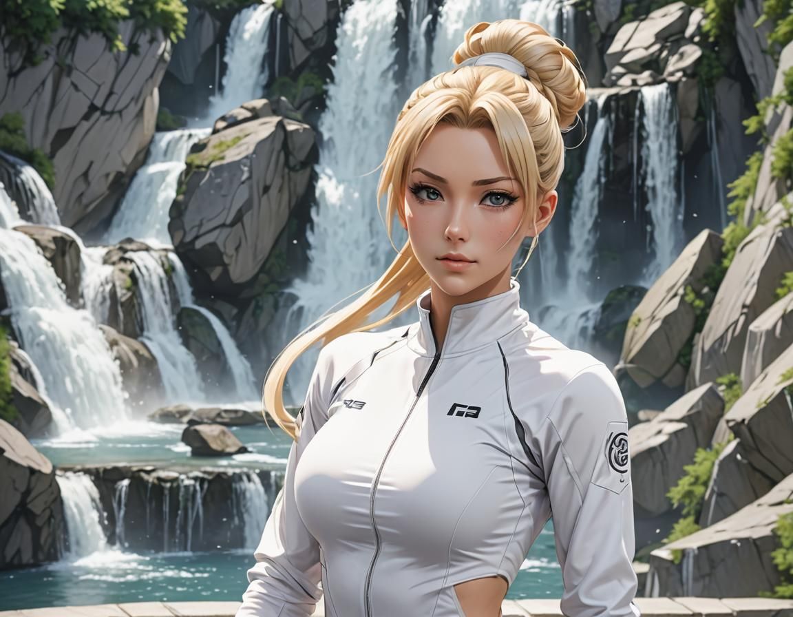 Elegant Athlete in White