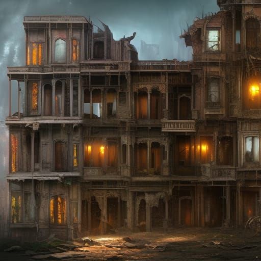 Dilapidated apartments