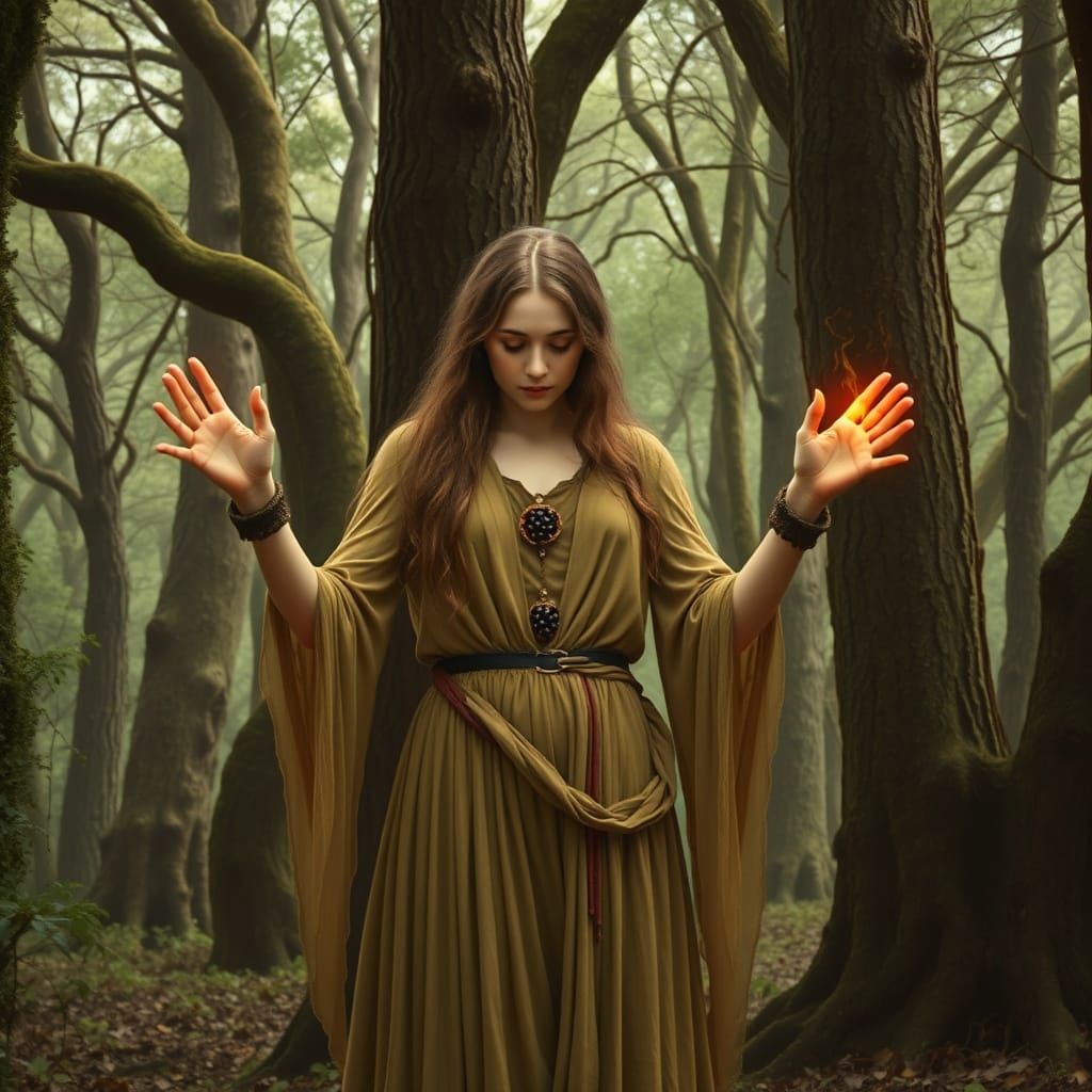 Celtic, Pre Raphaelite style: Intention: Shielding, warding,...