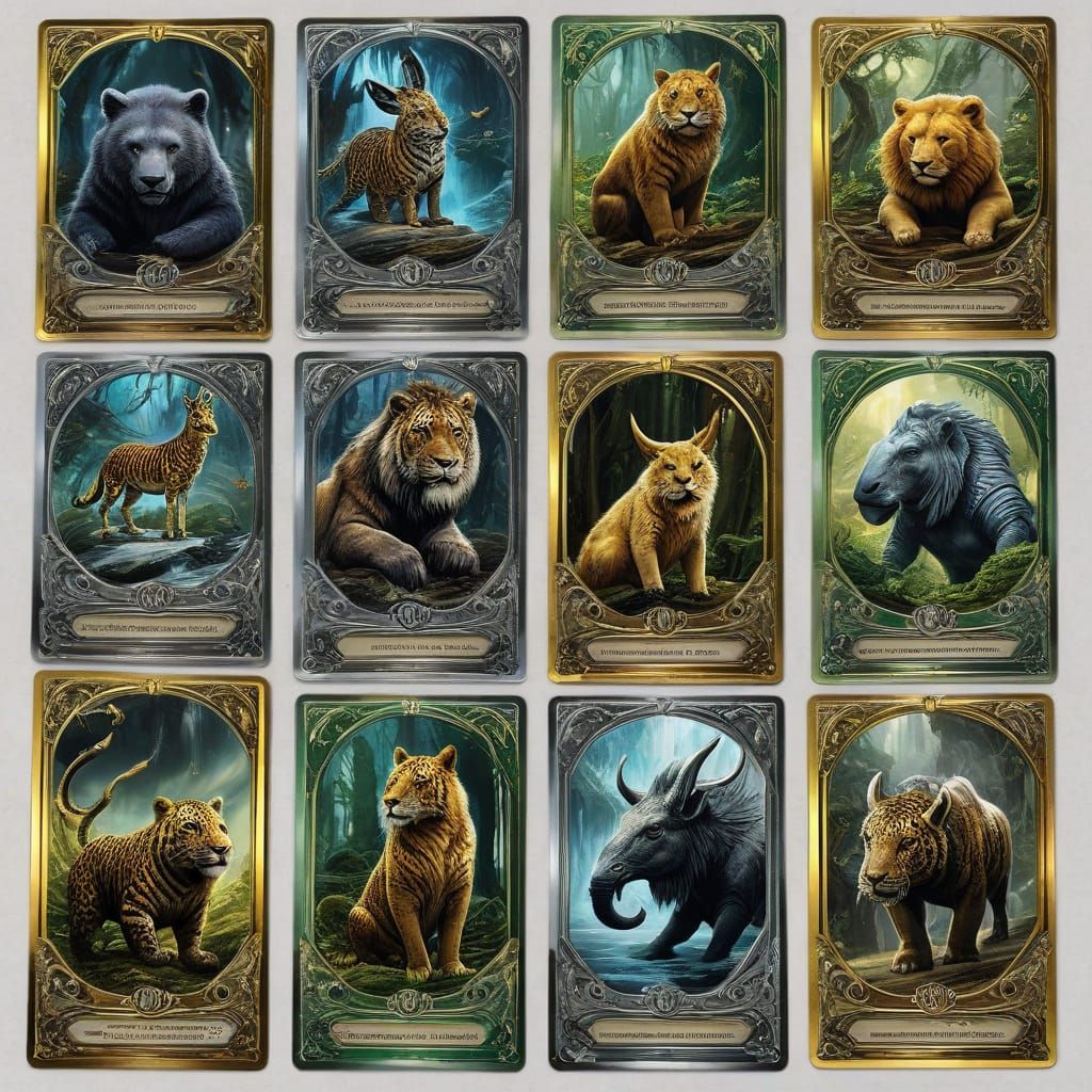 Magical Creatures Trading Card Set