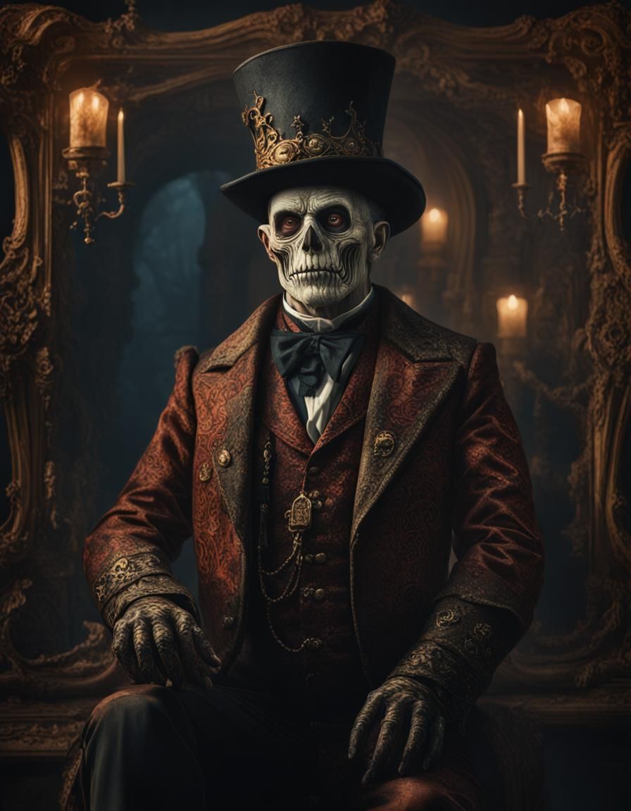 Vigilante Gentleman in Haunting 19th Century Attire